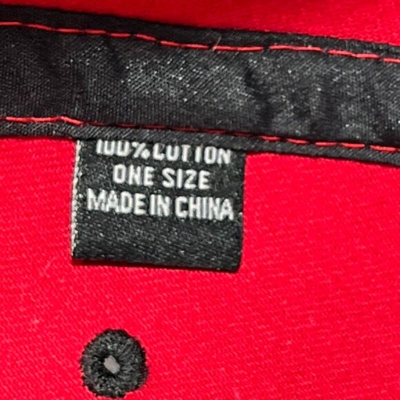 Flomotion Snapback Hat Cap Red Vacation Distressed FL Lifestyle Orange Logo Mens - Picture 9 of 14